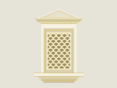 Getty Villa Window art direction branding design digital illustration graphic design illustration vector