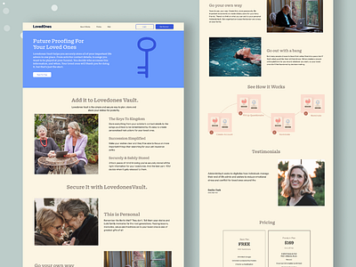 Lovedones - manage end of life admin appui design elderly endplan illustration life admin mobileapp oldage property solicitor userinterface ux vault website