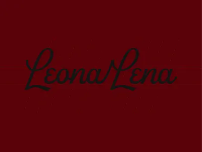 Leona Lena Winery Script Logo branding design identity logo logotype minimal script logo typography vino winery