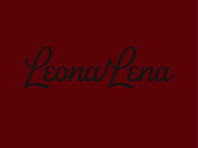 Leona Lena Winery Script Logo branding design identity logo logotype minimal script logo typography vino winery