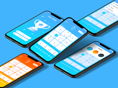 Puzzle Sudoku App UI app design figma game illustration ui ux vector