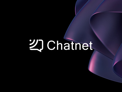 Chatnet logo branding chat connect custom logo icon identity logo logo mark massage net tech text wifi