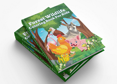 Forest Wildlife Coloring Book: A coloring book for kids animal book cover animal coloring book coloring page forest wildlife coloring book kids coloring book