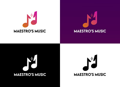 Music Logo branding creative design elegant logo logodesign minimal minimalist modern music music logo simple