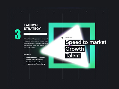 LAUNCH STRATEGY branding design graphic design light photoshop web design