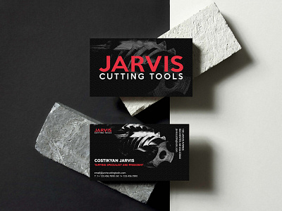 Business Card design for Jarvis Cutting Tools aesthetic branding business card design business cards design graphic design identity logo manufacturing