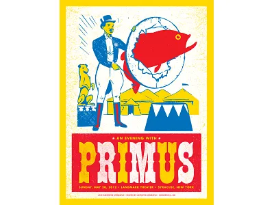 Primus Concert Poster concert poster design gigposter graphic design illustration poster design print screenprint typography