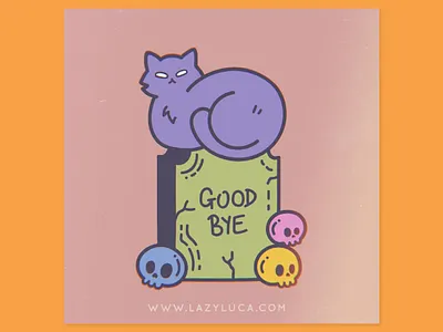 Cosmo cat cats design halloween illustration print vector