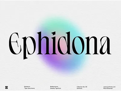 Ephidona Typeface branding design display font font illustration logo logo designs logotype minimalist modern typeface typography ui wordmark