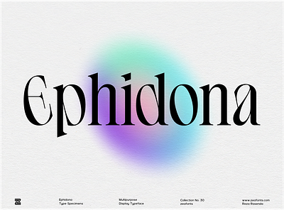 Ephidona Typeface branding design display font font illustration logo logo designs logotype minimalist modern typeface typography ui wordmark