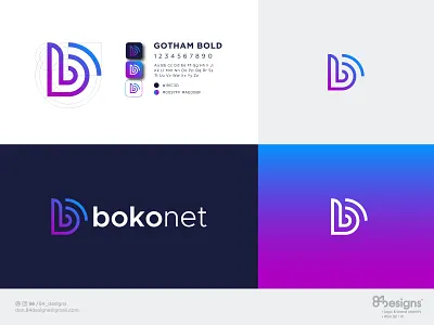 Concept for Bokonet | A internet tech affiliation adobeillustrator b logo behance bokonet brandidentity creative concept creativelogo designinspiration gradient logo graphic design logo mark logo marker logo type