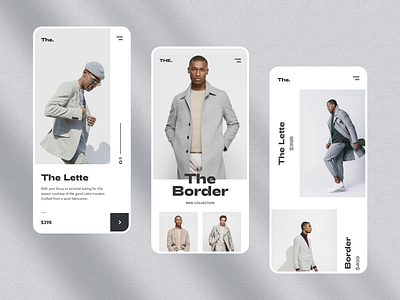 The. Mobile app brand clean cloths e commerce e commerce fashion interface ios list minimal product shop store ui
