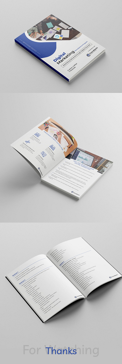 Digital Marketing Brochure branding clean design flat typography ui