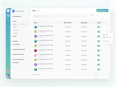 UI UX Management Website Design 2021 3d admin admin panel admin portal branding card design design graphic design interface management portal ui user experience user interface ux web design web management webdesign