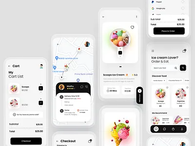 Food Delivery App UI Design designer e commerce app e commerce food app food app food delivery app food delivery service food menu food order food ordering app minimal popular shot restaurant app restaurant web resturant app shop tazrin trendy ui uiux ux