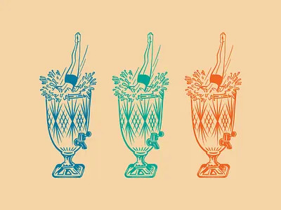 Dive Zone bar bathing suit bohemian boho chalice cocktail dive diving drinks gypsy punch retro swimming tiki vintage