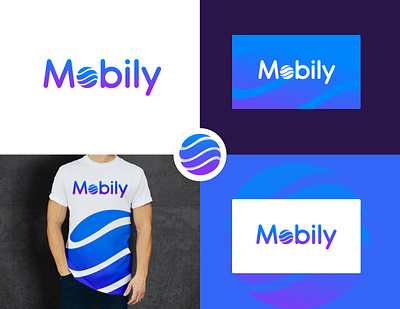 Mobily logo branding design graphic design illustration logo mobile mobily modern vector