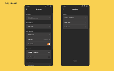 Settings Screen Design admin app design dailyui dailyuidesign design figma inspiration mobile design screen design setting setting ui settings ui uidesign uiux user user friendly