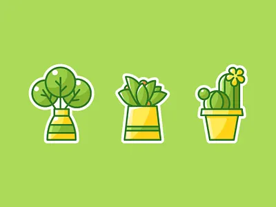 plant sticker branding design illustration poster ui webdesign