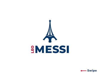 Concept Logo Design For Leo Messi brand design brand identity branding design eiffel tower esports fifa football goat graphic design leo logo messi minimalist logo paris pes psg simple logo soccer sports