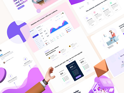 Landing Page Presentation bundle collection design resources landing page psd resources psd templates ui blocks ui resources webdesign resources website website blocks
