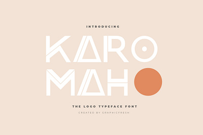 Karomah - The Logo Typeface Font branding logo logo font designs