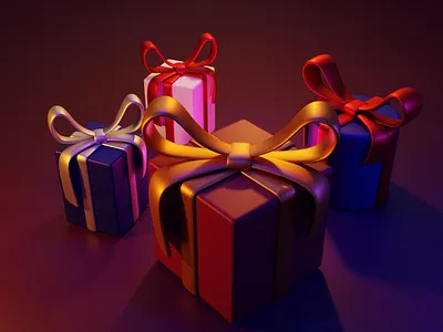 Gift 3d 3d 3d art animation blender blender3d illustration