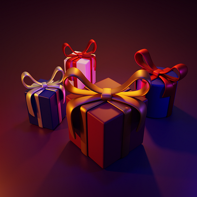 Gift 3d 3d 3d art animation blender blender3d illustration