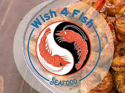 Wish 4 Fish Logo branding design graphic design icon illustration logo typography vector