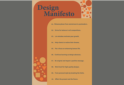 Personal design manifesto design graphic design identity lifestyle manifesto personality typography visual communication