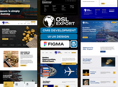 Gold Import Export Website UI/UX Design & WordPress Development cms cms development import export website ui ui design ux ux design web design website design website development wordpress website