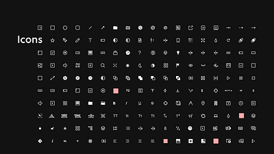 UXPin App – icon set icons pixel pixel perfect product design ui vector