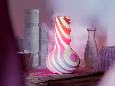 Vase motion design 3d 3d art animation art blender design dribbble graphic design motion design motion graphics top vector design