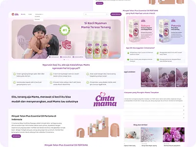 Cintamama - Landing Page branding landing page ui ui design