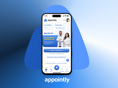 Appointly - Doctor's Appointment App design graphic design logo logos ui ux vector