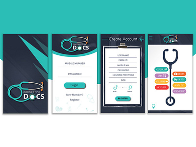 Doctor App adobe illustrator graphic design illus ui ux