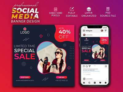 Social Media Post ad banner ads banner branding cover design facebook post graphic design header illustration instagram post linkedin banner logo sale banner sale post social social media post twitter banner vector web banner