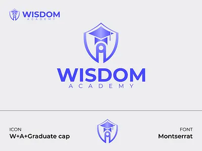 WISDOM ACADEMY academic logo academic logo design attractive attractive logo creative logo education logo educational logo educational logo design event logo eye catchy logo logo logo design modern modern logo modern logo design organization logo organization logo design professional logo unique unique logo