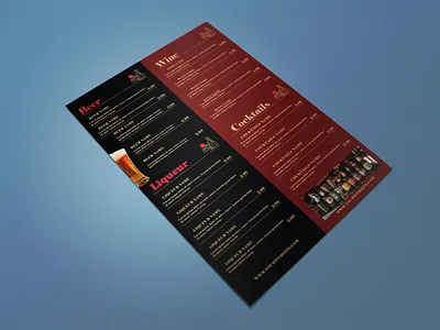 Restaurant Beer Menu Design | Flyer Design beer menu design design flyer design graphic design menu design restaurant flyer design
