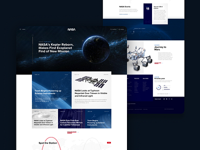 NASA redesign '16 cosmos landing nasa ui uidesign website