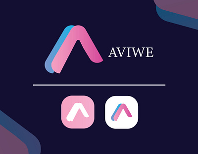 Modern A Letter Logo Design 3d animation app branding design graphic design icon illustration logo motion graphics typography ui ux vector