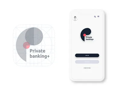 Logo Private Banking + app branding design graphic design icon illustration interactive plan logo ui vector