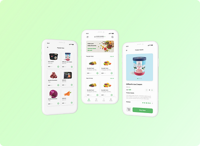 Grocery IOS App android branding dashboard design graphic design grocery app grocery store icon illustration ios ios app logo ui ui kit uikit ux vector
