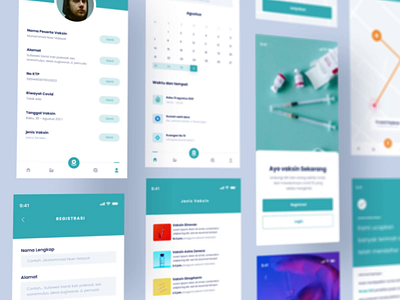 Corona Vaccine UI Mobile App app design design motion graphics ui uidesign web design