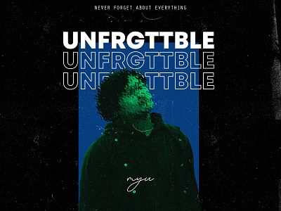 FORGETMAN brutalist design design graphic design green never photoshop streetwear unforgettable