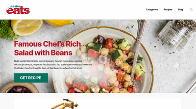 Easier Eats agency website creative agency design ecommerce website ux design web design web development webflow