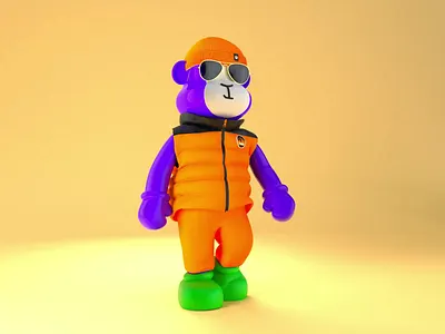 Tourist Monkey 3dart 3dartist cinema4d cryptoart digitalart nft nftart nftartist p2e p2egame