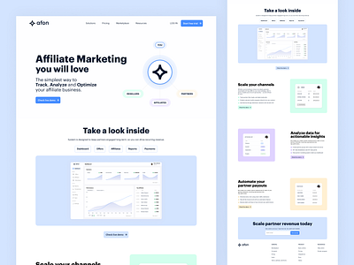 afon - Affiliate marketing system affilaite affiliate marketing system affiliatemarketing app app design minimalistic ui