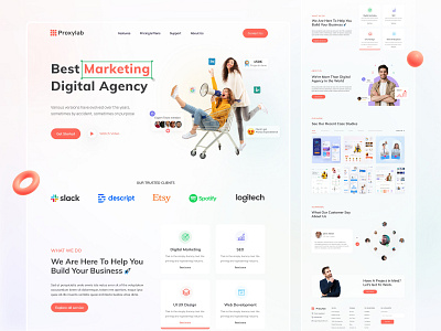 Digital Agency Landing page Web design agency landing page agency website business company creative agency glassmorphism landing page landingpage marketing agency seo agency ui design uidesign user interface ux design uxdesign web agency web design webdesign website