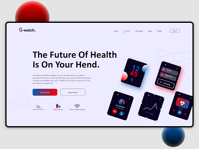 G-watch website ... blue branding design ewatch gray illustration logo red trending ui watch watchstyle web webdesign websait